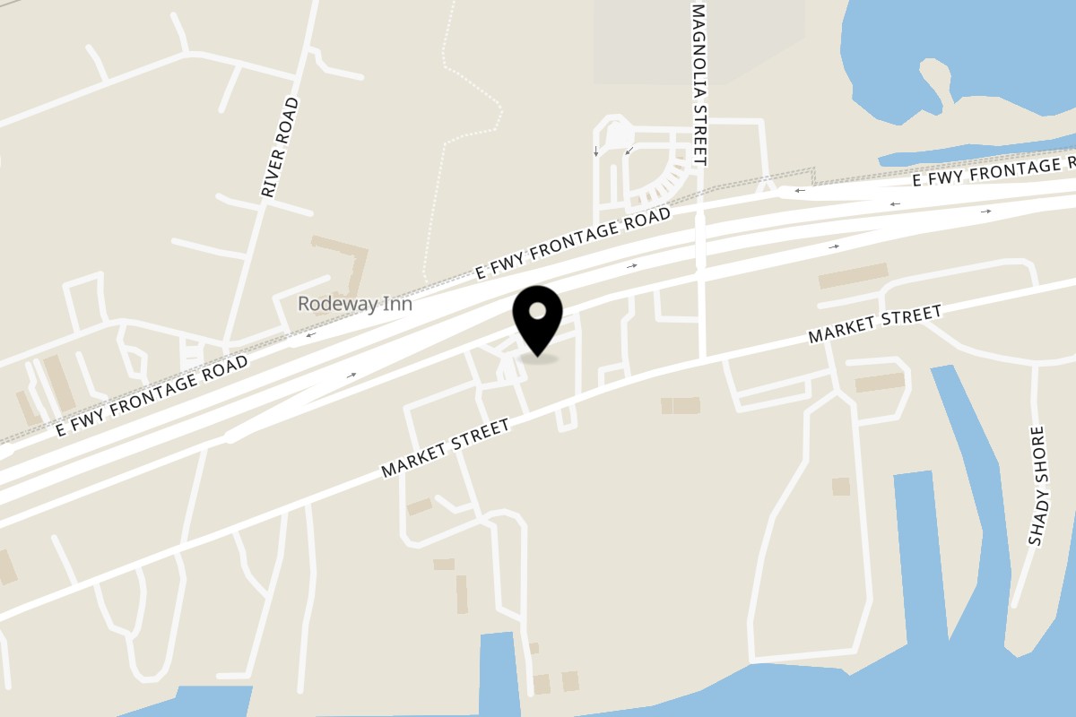 Map showing the location of Texas Forever Bar and Grill on 17124 E Freeway Service Rd Suite B in Channelview